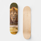 Tabla de Skate León Poderoso Cruzando un Río Skateboard (Vorderseite)