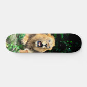 Tabla de Skate León Salvaje Bostezando Skateboard (Horizontal)