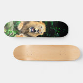Tabla de Skate León Salvaje Bostezando Skateboard (Horizontal)