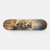 Tabla de Skate Leopardo en Veloz Carrera Skateboard (Horizontal)
