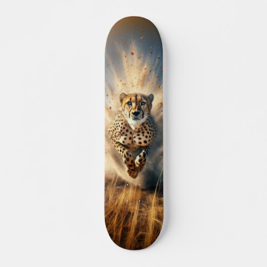 Tabla de Skate Leopardo en Veloz Carrera Skateboard (Vorne)