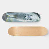 Tabla de Skate Lobo Blanco Salvaje Skateboard (Horizontal)