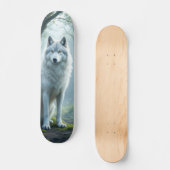 Tabla de Skate Lobo Blanco Salvaje Skateboard (Vorderseite)