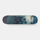 Tabla de Skate Lobos en un Bosque Nocturno Skateboard (Horizontal)