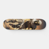 Tabla de skate Momia del Desierto Corriendo. Skateboard (Horizontal)