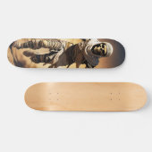 Tabla de skate Momia del Desierto Corriendo. Skateboard (Horizontal)