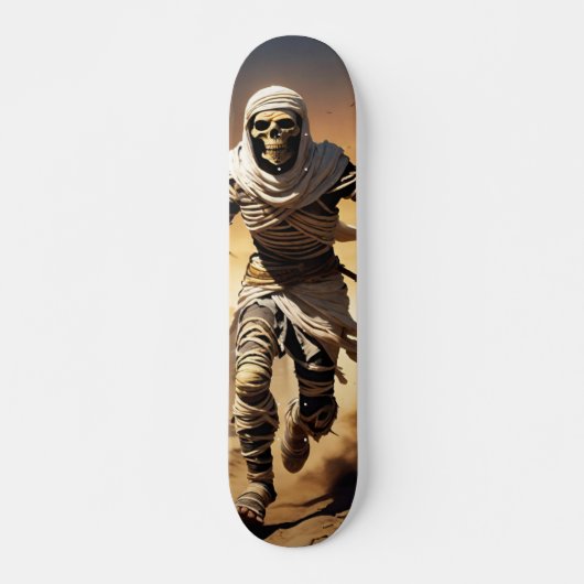 Tabla de skate Momia del Desierto Corriendo. Skateboard (Vorne)