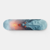Tabla de Skate Monstruo Rectil con Cuernos Skateboard (Horizontal)