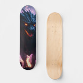 Tabla de skate Monstruoso Dragón Azul Skateboard (Vorderseite)