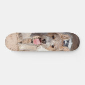 Tabla de Skate Perrito Parson Terrier Feliz Skateboard (Horizontal)