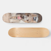 Tabla de Skate Perrito Parson Terrier Feliz Skateboard (Horizontal)