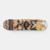 Tabla de Skate Perrito Saltando en el Bosque Skateboard (Horizontal)