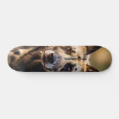 Tabla de Skate Perro Salvaje Africano Atento Skateboard (Horizontal)