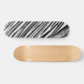 Tabla de Skate Rayas blancas Skateboard (Horizontal)