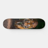 Tabla de Skate Tigre en el Bosque oscuro Skateboard (Horizontal)