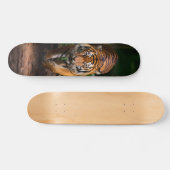 Tabla de Skate Tigre en el Bosque oscuro Skateboard (Horizontal)