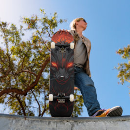 Tabla de Skate Zorro Monstruo Ojos Rojos Skateboard