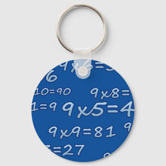 TABLA DEL 9 - 9 MAL TISCH - BLAU - AZUL SCHLÜSSELANHÄNGER
