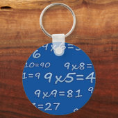 TABLA DEL 9 - 9 MAL TISCH - BLAU - AZUL SCHLÜSSELANHÄNGER (Vorderseite)