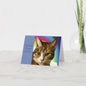 Tablby Cat Pet Sympathy Card Karte (Vorderseite)