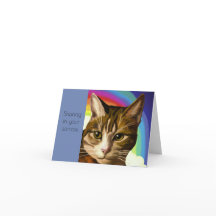 Tablby Cat Pet Sympathy Card
