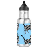 Tablby Cat Whimsical Light Blue Cats Edelstahlflasche (Rechts)