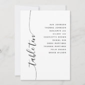 Table 10 Vertical Wedding Seating Chart Card Einladung (Vorderseite)