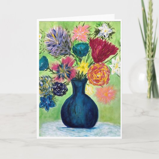Table Bouquet Card<Blank Inside> Einladung (Vorderseite)
