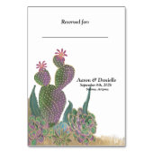 Table Card - Cactus Blume Tischnummer (Vorderseite)