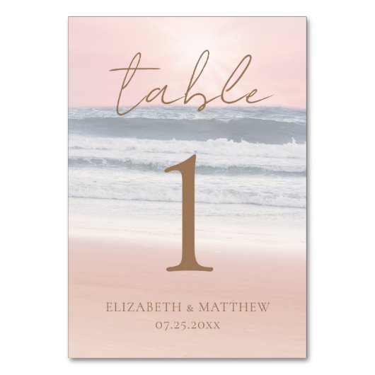 Table Card Tischnummer (Rückseite)