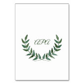 Table Card Tischnummer (Rückseite)