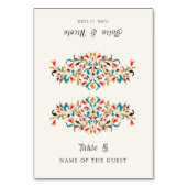 Table Card Tischnummer (Vorderseite)