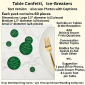 Table Confetti 60pc - Add Text, Trivia, Questions, Konfetti