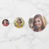 Table Confetti 60pc - Add Your Photos & Captions Konfetti (Rückseiten)