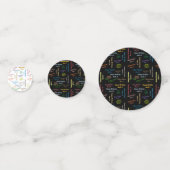 Table Confetti April, 9 Geburtstag Konfetti (Vorderseiten)