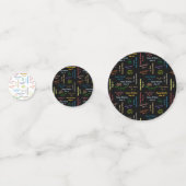 Table Confetti August, 10 Geburtstag Konfetti (Vorderseiten)