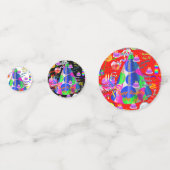 Table Confetti August, 28 Geburtstag Konfetti (Vorderseiten)