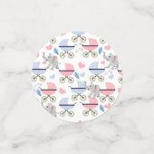Table Confetti Baby Stroller Stork Hearts Elephant Konfetti (Klein Vorderseite)