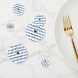 Table Confetti Blue Stripe Graduation Class 2026 Konfetti