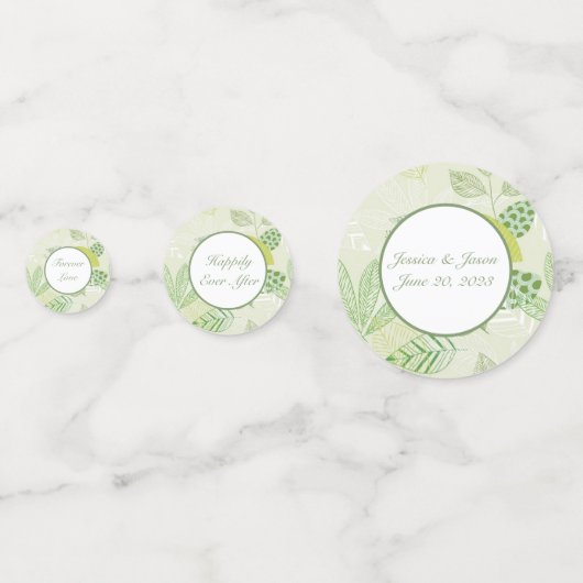 Table Confetti Custom Wedding Confetti Konfetti (Vorderseiten)