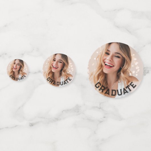 Table Confetti der benutzerdefinierten Foto-Gradui Konfetti (Vorderseiten)