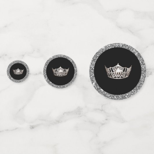 Table Confetti-Glitzer Crown Mix Konfetti (Rückseiten)