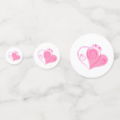 Table Confetti Hearts Konfetti (Rückseiten)