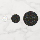 Table Confetti Juli, 8 Geburtstag Konfetti (Vorderseiten)