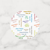 Table Confetti Juni, 28 Geburtstag Konfetti (Klein Vorderseite)