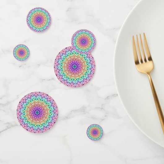 Table Confetti Mandala Mehndi Style G379 Konfetti (Gruppe)
