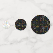 Table Confetti März, 11 Geburtstag Konfetti (Vorderseiten)