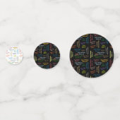 Table Confetti März, 12 Geburtstag Konfetti (Vorderseiten)