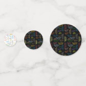 Table Confetti März, 18 Geburtstag Konfetti (Vorderseiten)