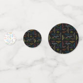 Table Confetti Oktober, 3 Geburtstag Konfetti (Vorderseiten)